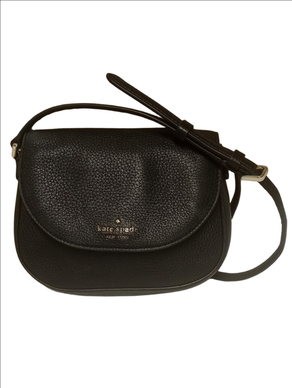 🖤 KATE SPADE BLACK PEBBLED LEATHER SMALL CROSSBODY BAG - Picture 2 of 15